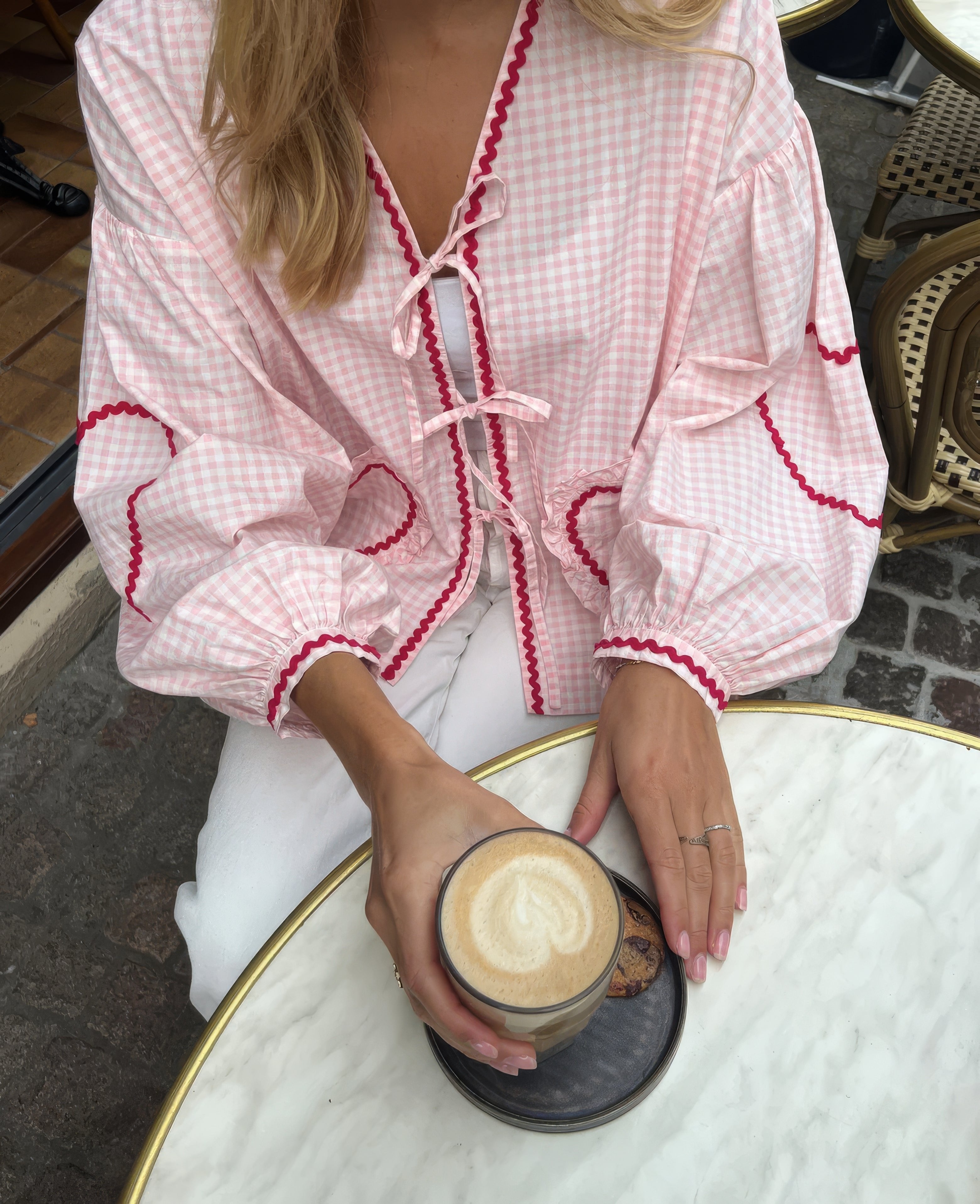 Women's Oversized Blouse - Pink