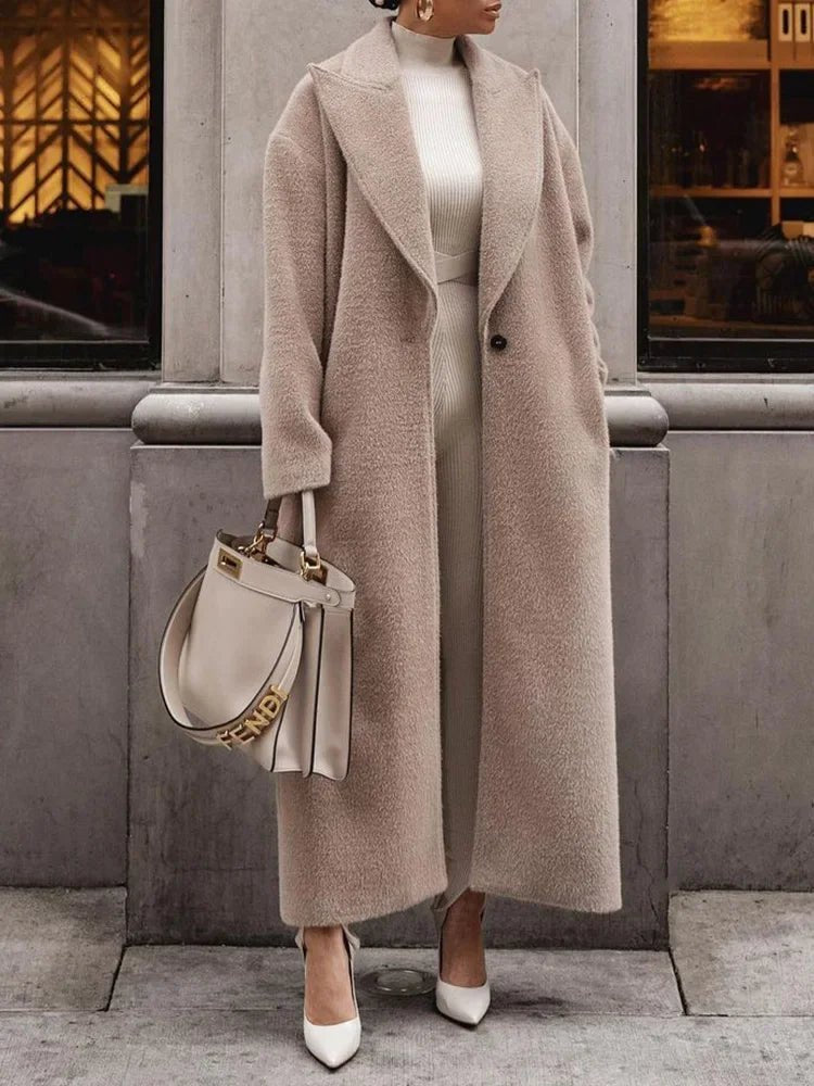 Women's Oversized Longline Wool Coat