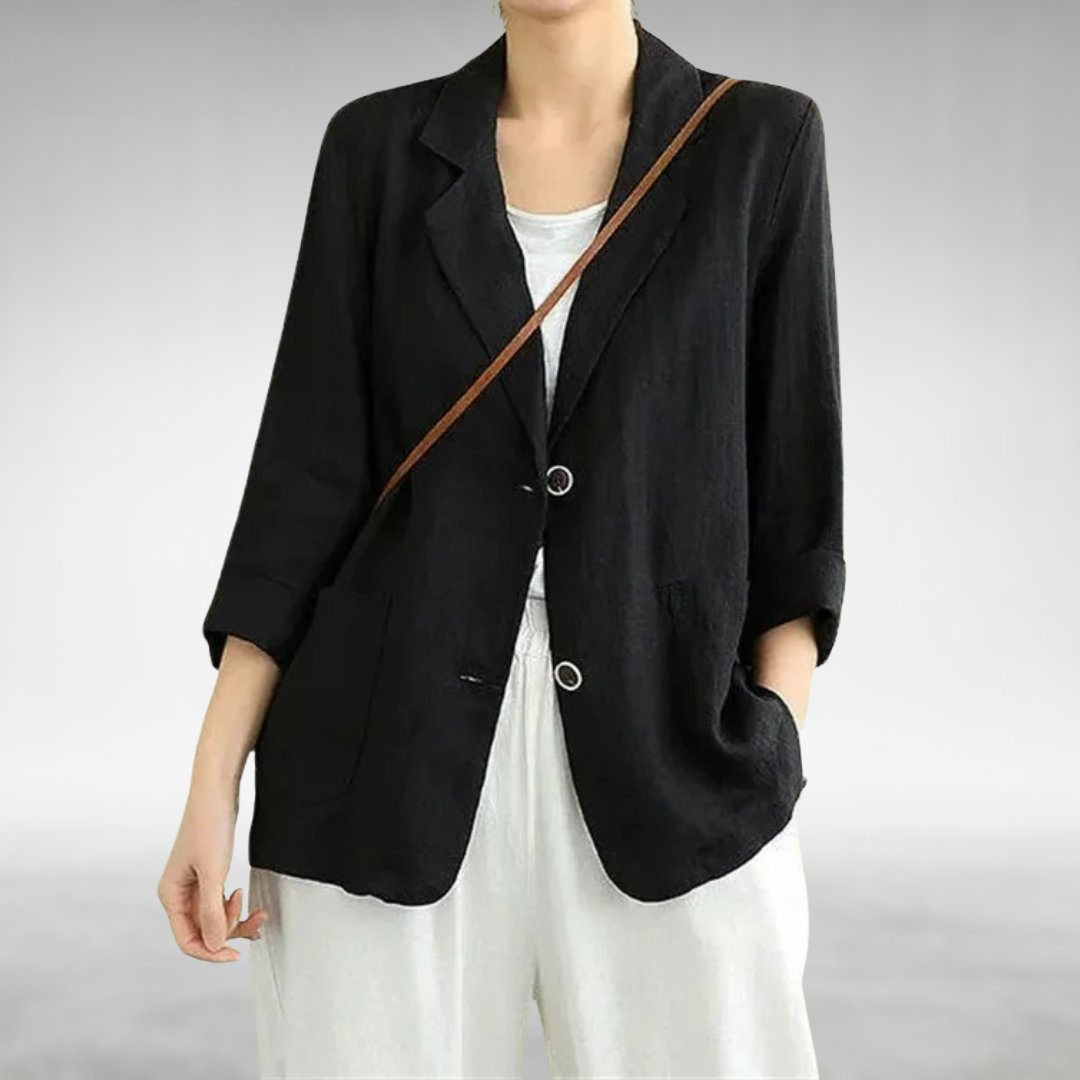 Women's Oversized Blazer - Black