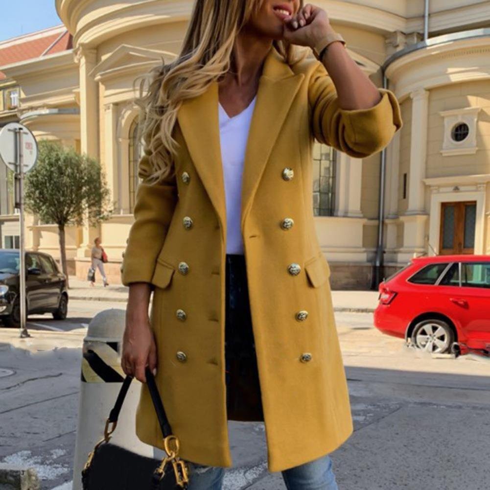 Women's Straight Longline Wool Coat