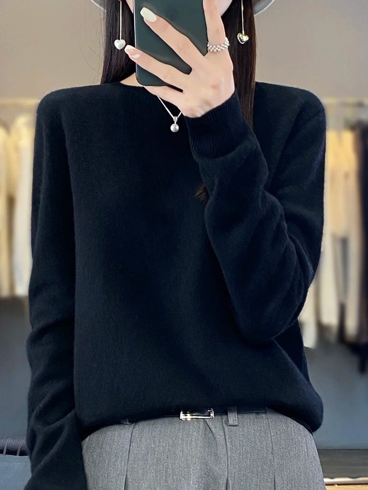 Women's Wool Jumper - Black