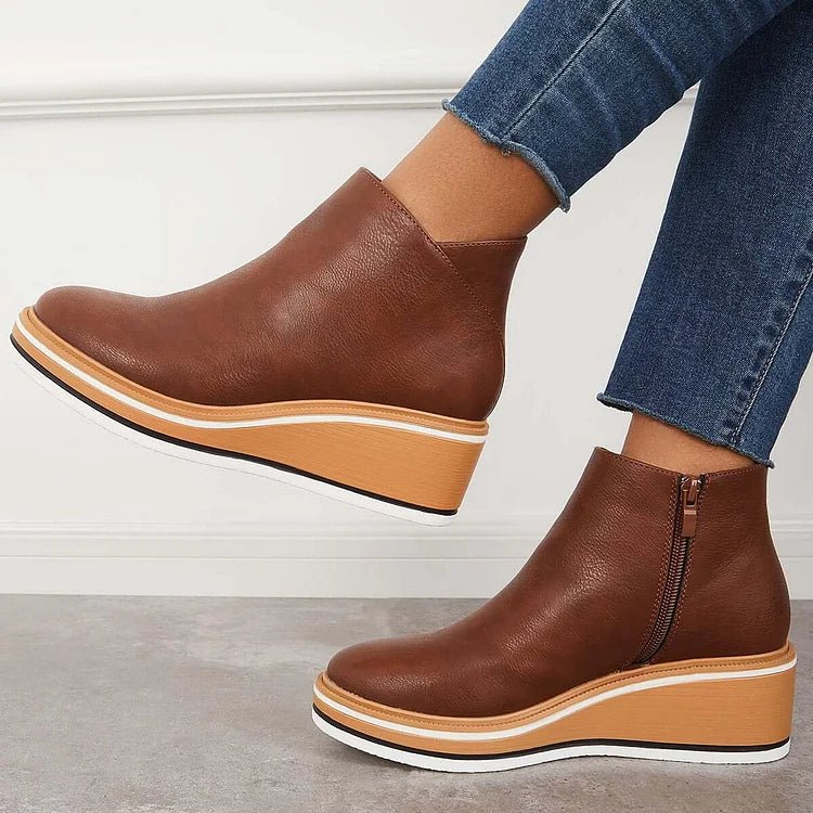 Women's Wedge Platform Ankle Boots