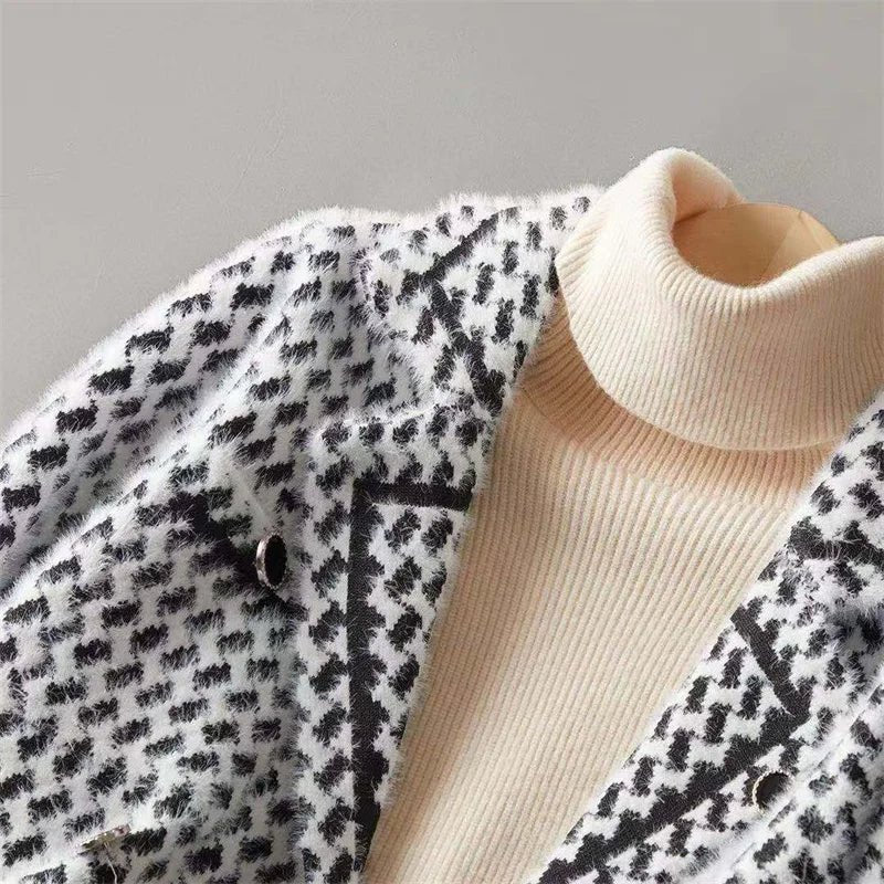 Women's Cropped Knit Blazer