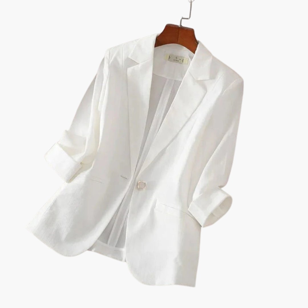 Women's Cropped Work Blazer - White