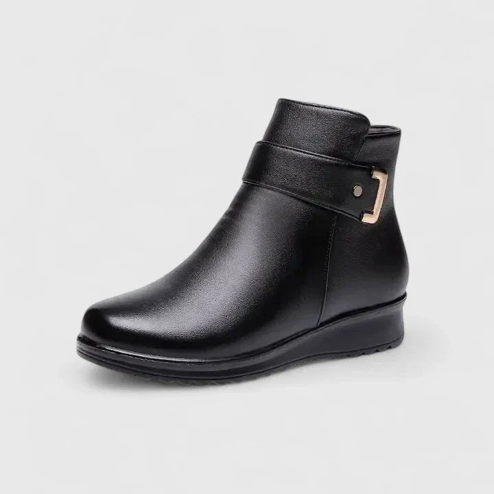 Women's Faux Leather Winter Ankle Boots