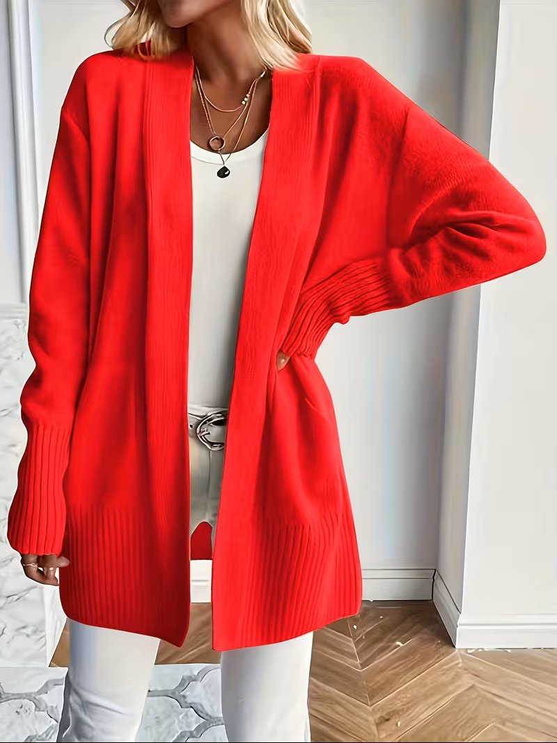 Women's Oversized Knit Longline Cardigan
