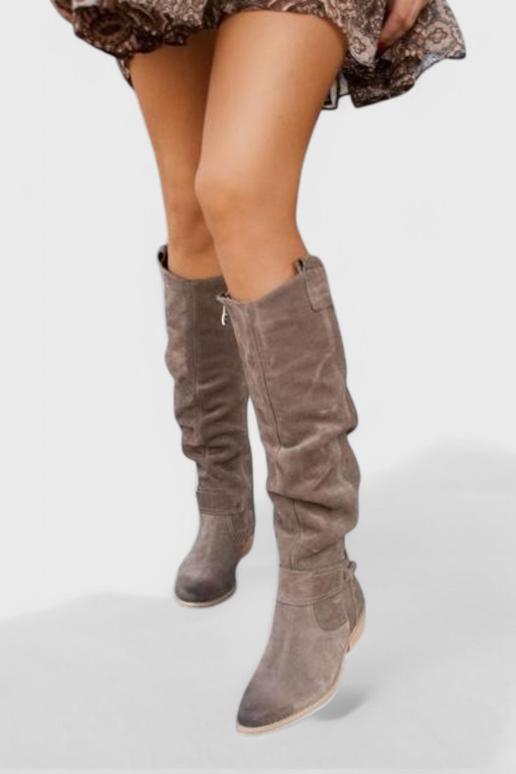Women's Suede Over-the-Knee Boots