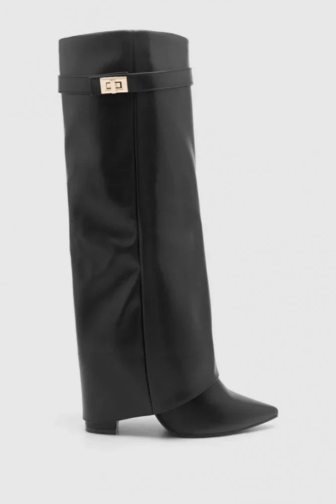 Women's Faux Leather Knee-High Boots