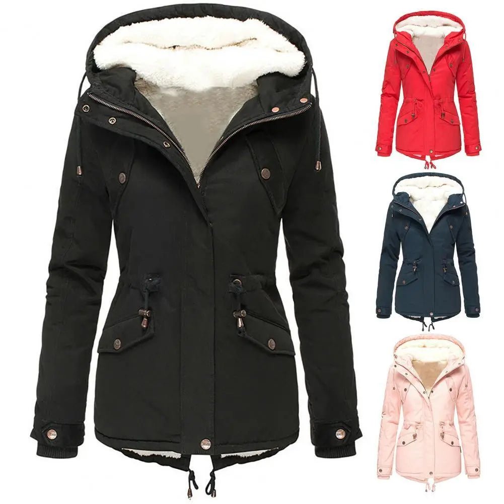 Women's Parka Hooded Teddy Jacket