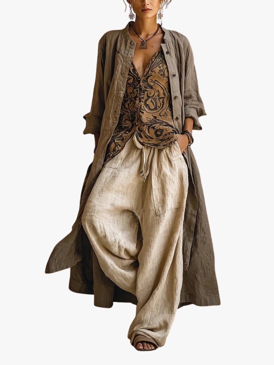 Women's Oversized Duster Longline Coat