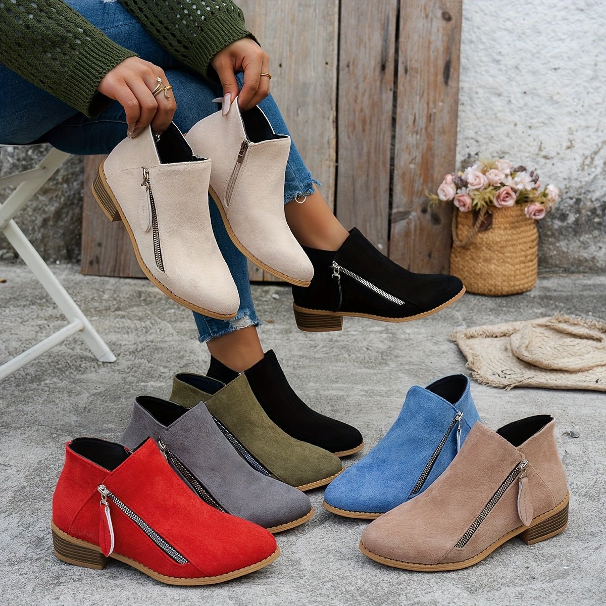 Women's Suede Ankle Boots