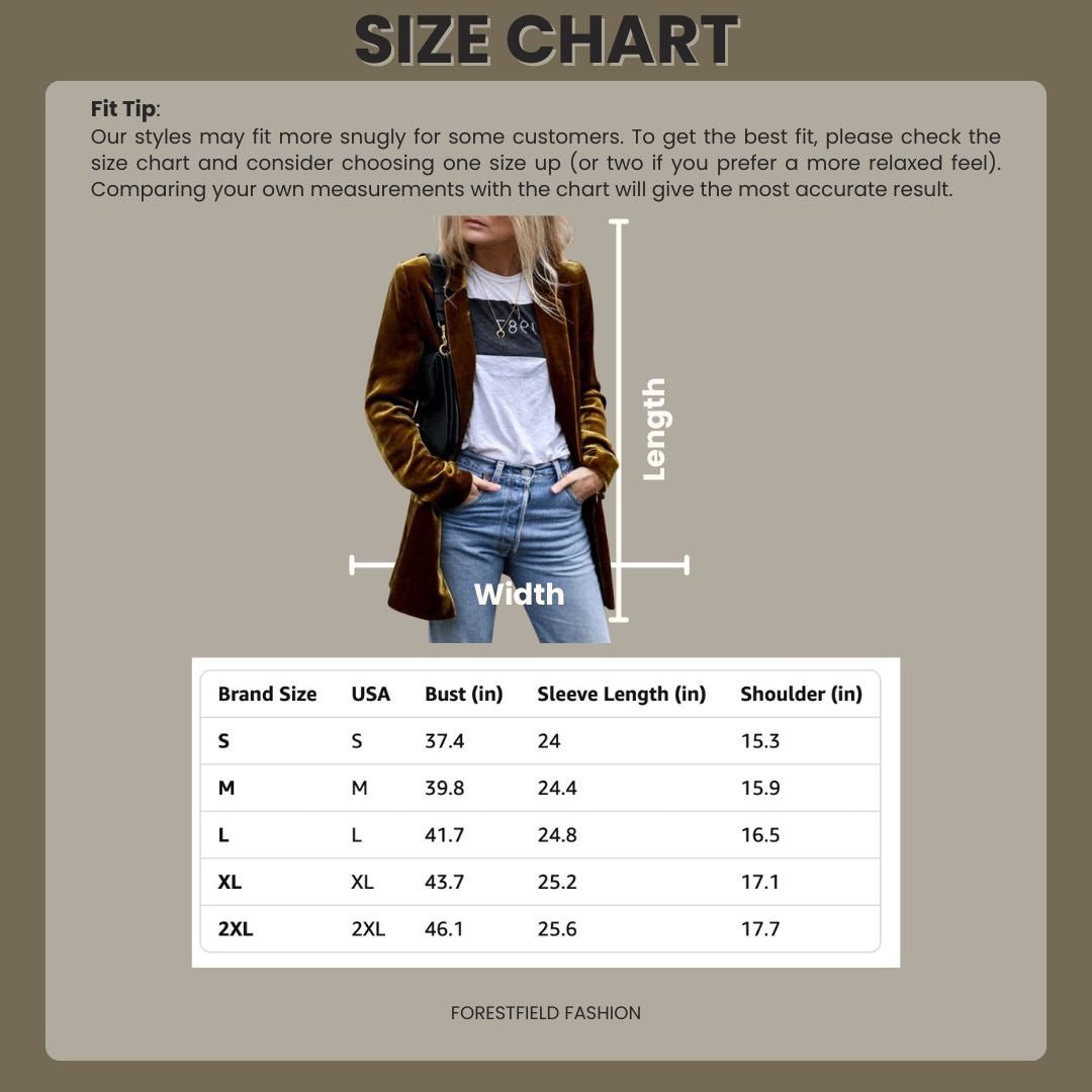 Women's Longline Velvet Blazer