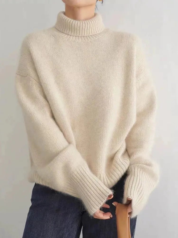 Women's Chunky Oversized Roll Neck Jumper
