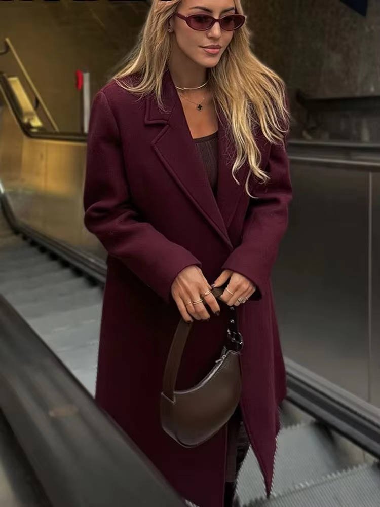 Women's Wool Longline Coat