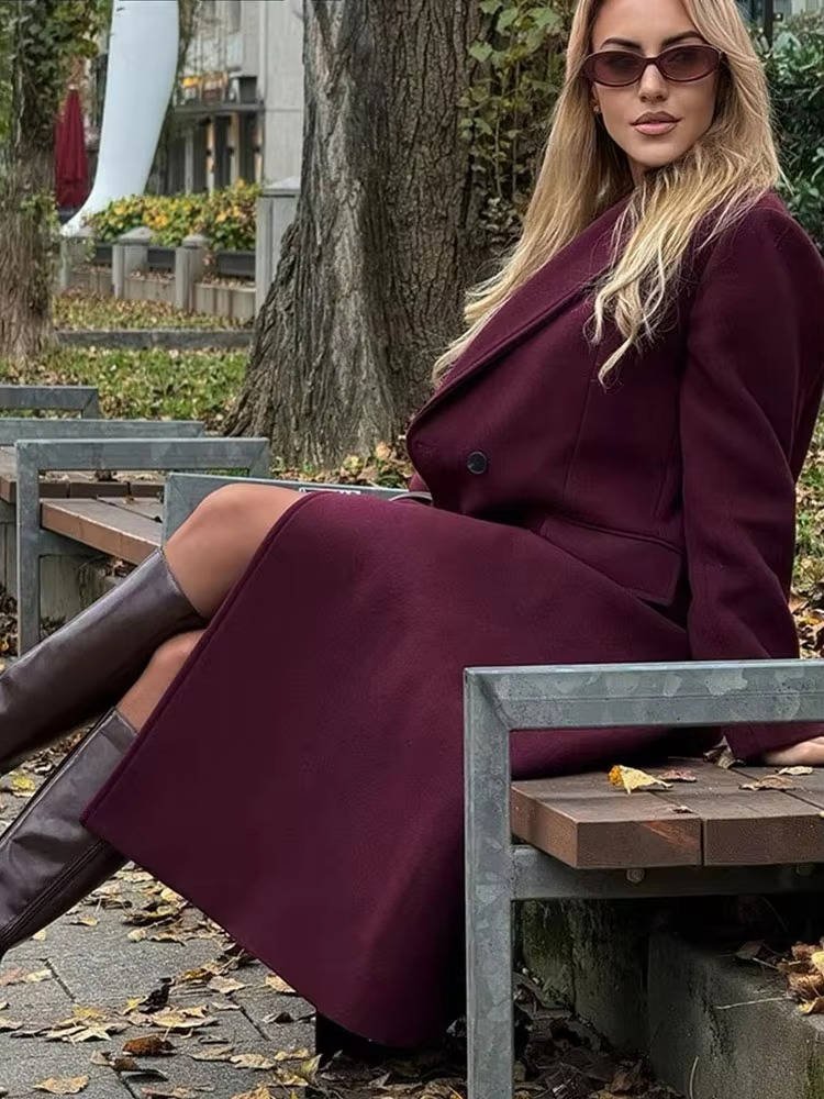 Women's Wool Longline Coat