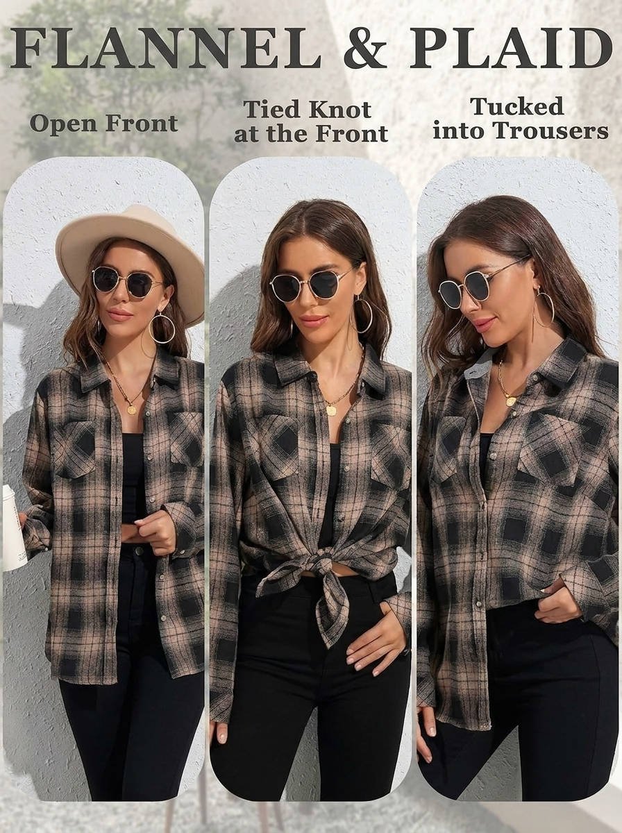 Women's Plaid Flannel Shacket