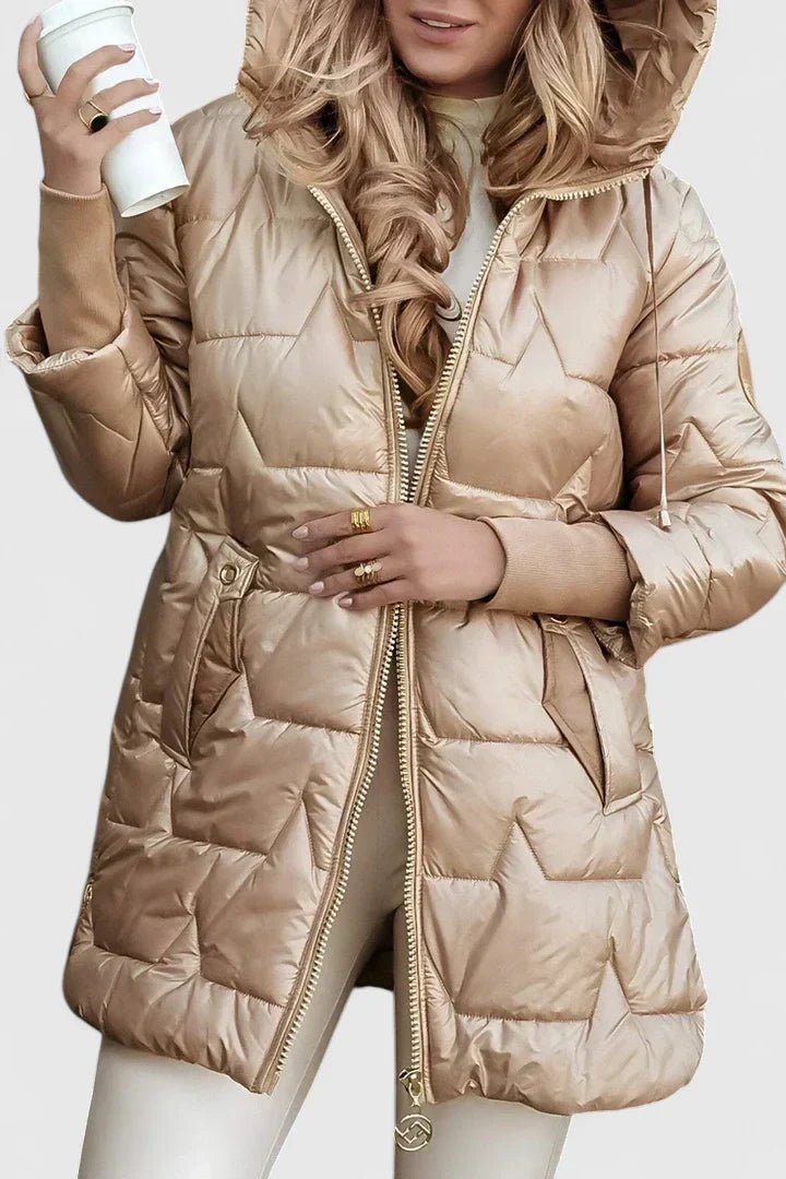 Women's Oversized Hooded Longline Puffer Coat