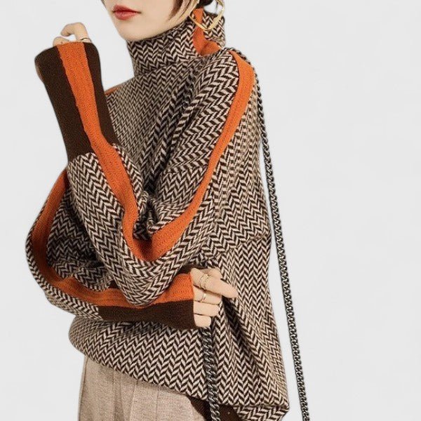 Women's Oversized Wool Roll Neck Jumper