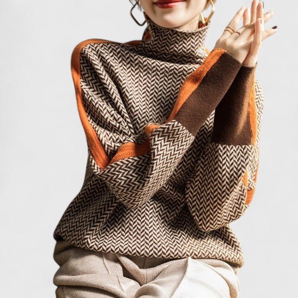 Women's Oversized Wool Roll Neck Jumper