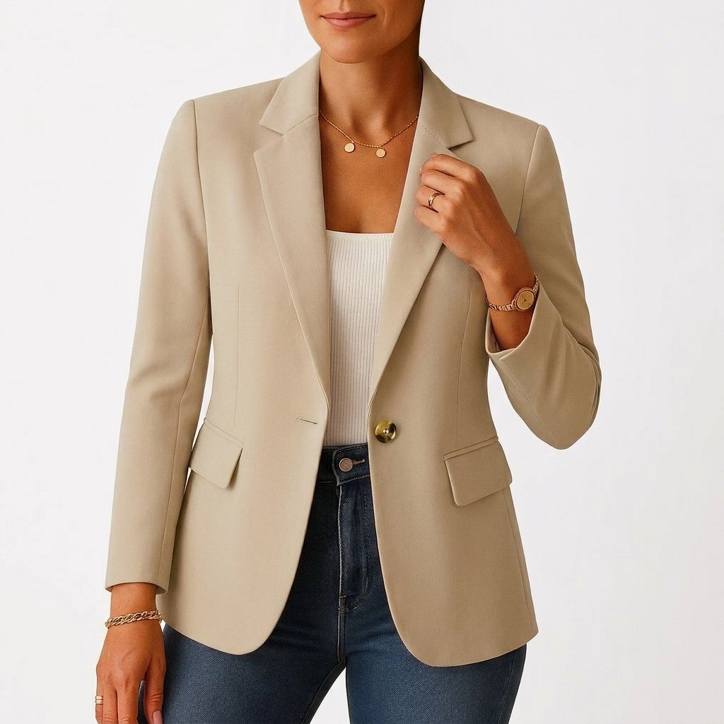 Women's Work Blazer - Beige