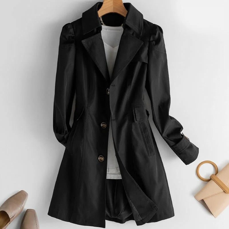 Women's Trench Coat - Black