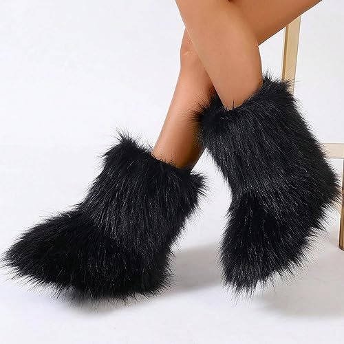 Women's Faux Fur Mid-Calf Boots