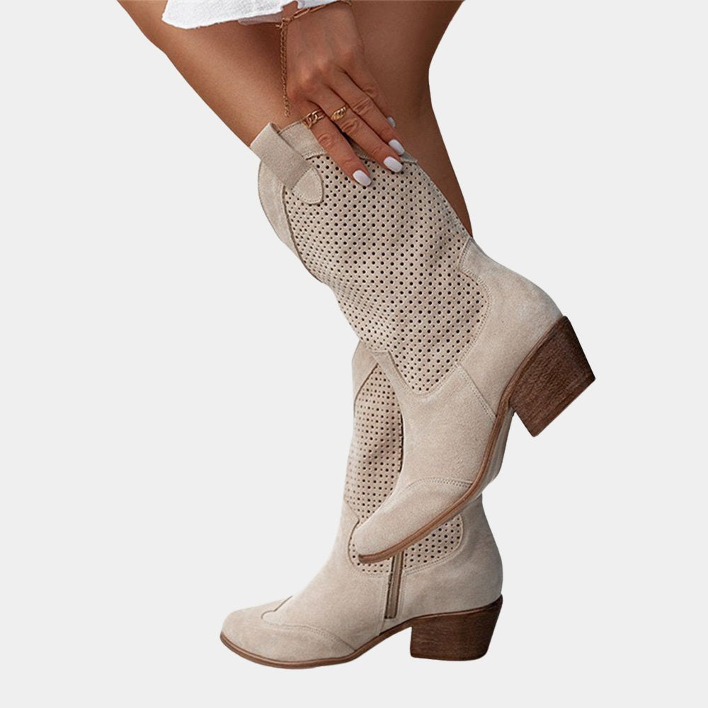Women's Faux Leather Western Cowboy Boots