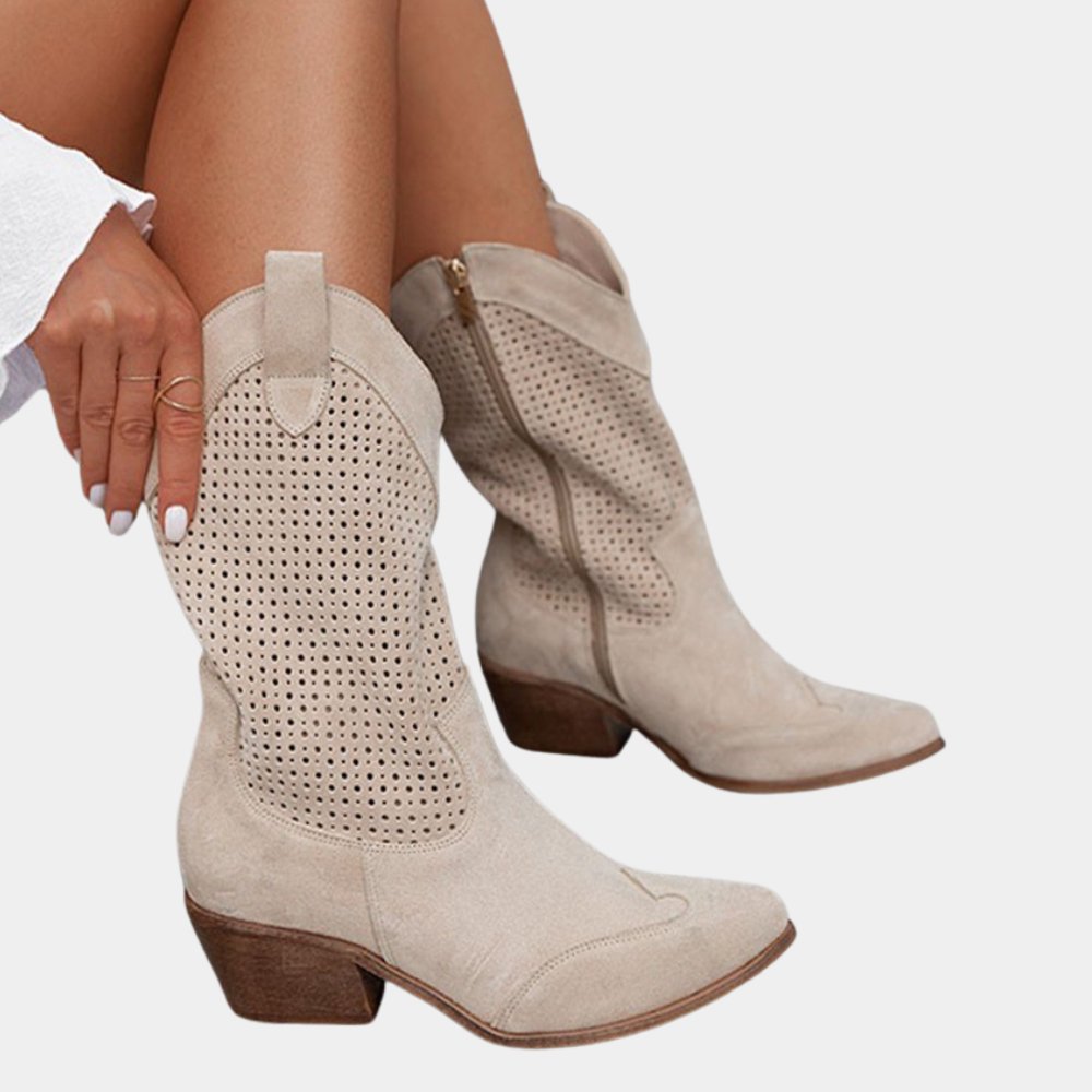 Women's Faux Leather Western Cowboy Boots