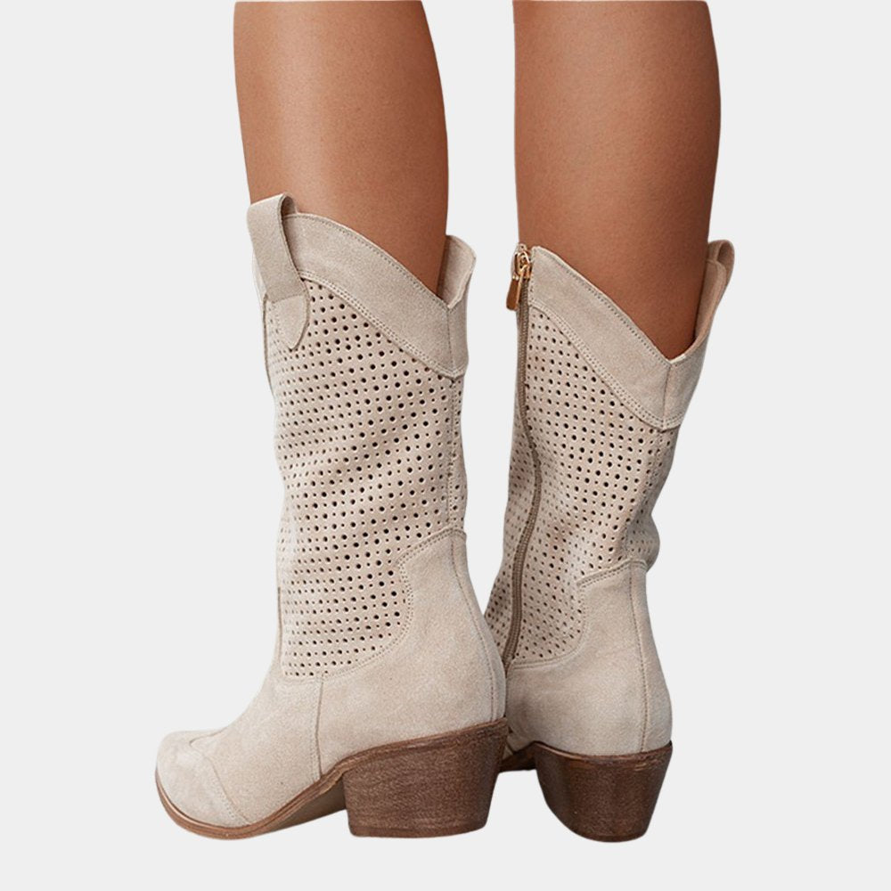 Women's Faux Leather Western Cowboy Boots