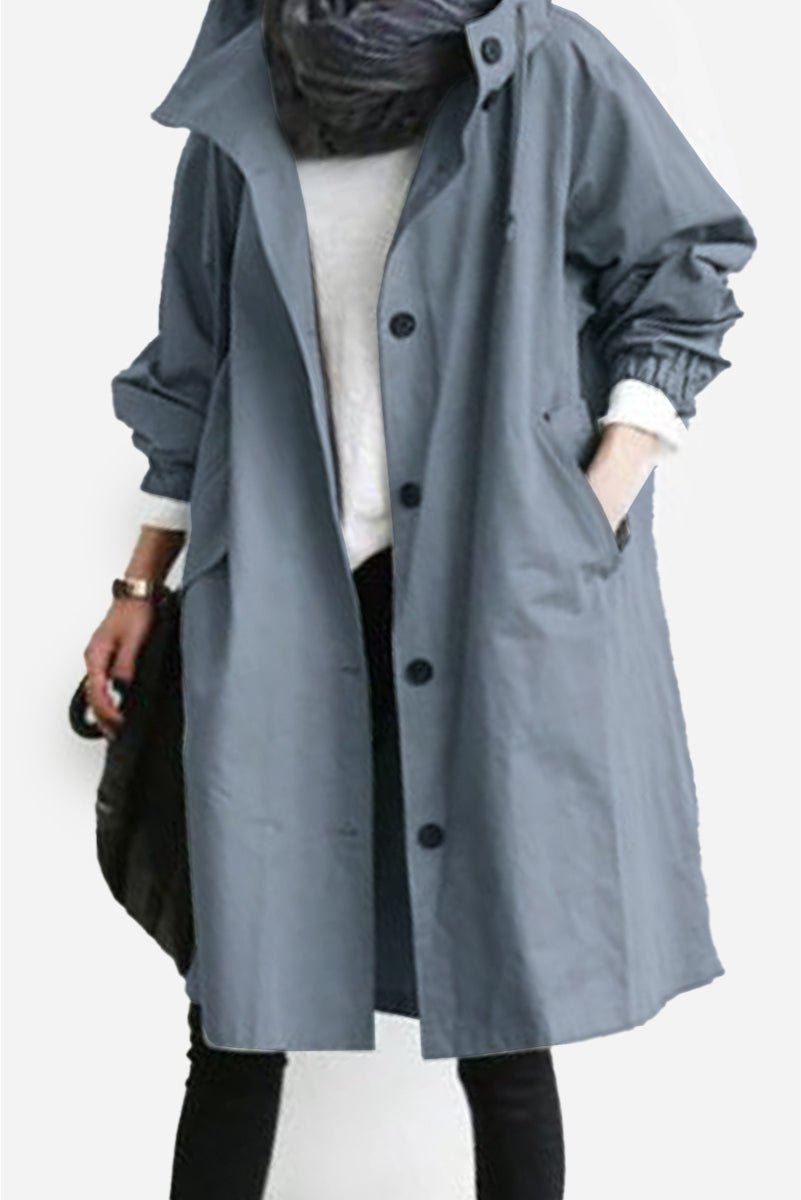 Women's Oversized Hooded Longline Coat