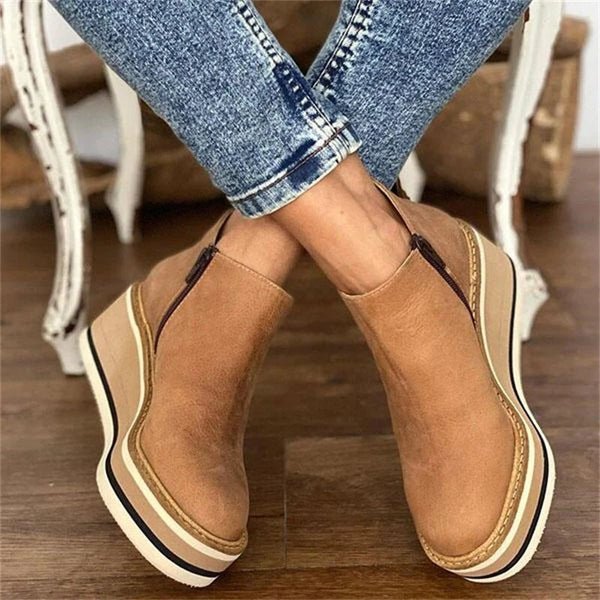 Women's Platform Wedge Ankle Boots
