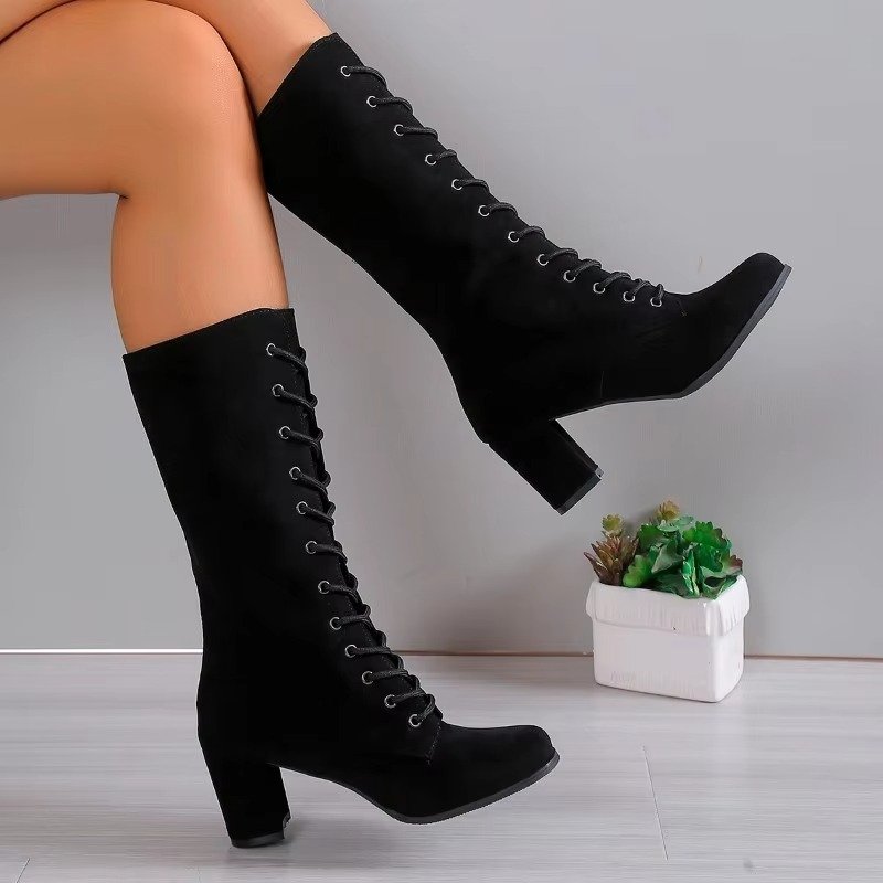 Women's Faux Suede Knee-High Boots