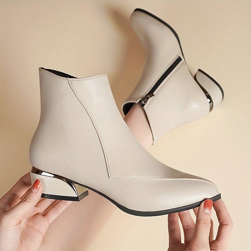 Women's Faux Leather Ankle Boots