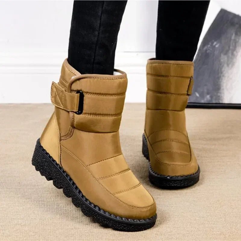 Women's Quilted Waterproof Snow Ankle Boots