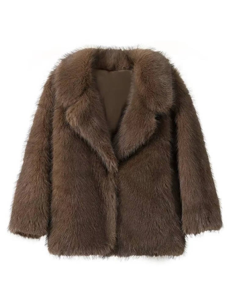 Women's Oversized Faux Fur Coat