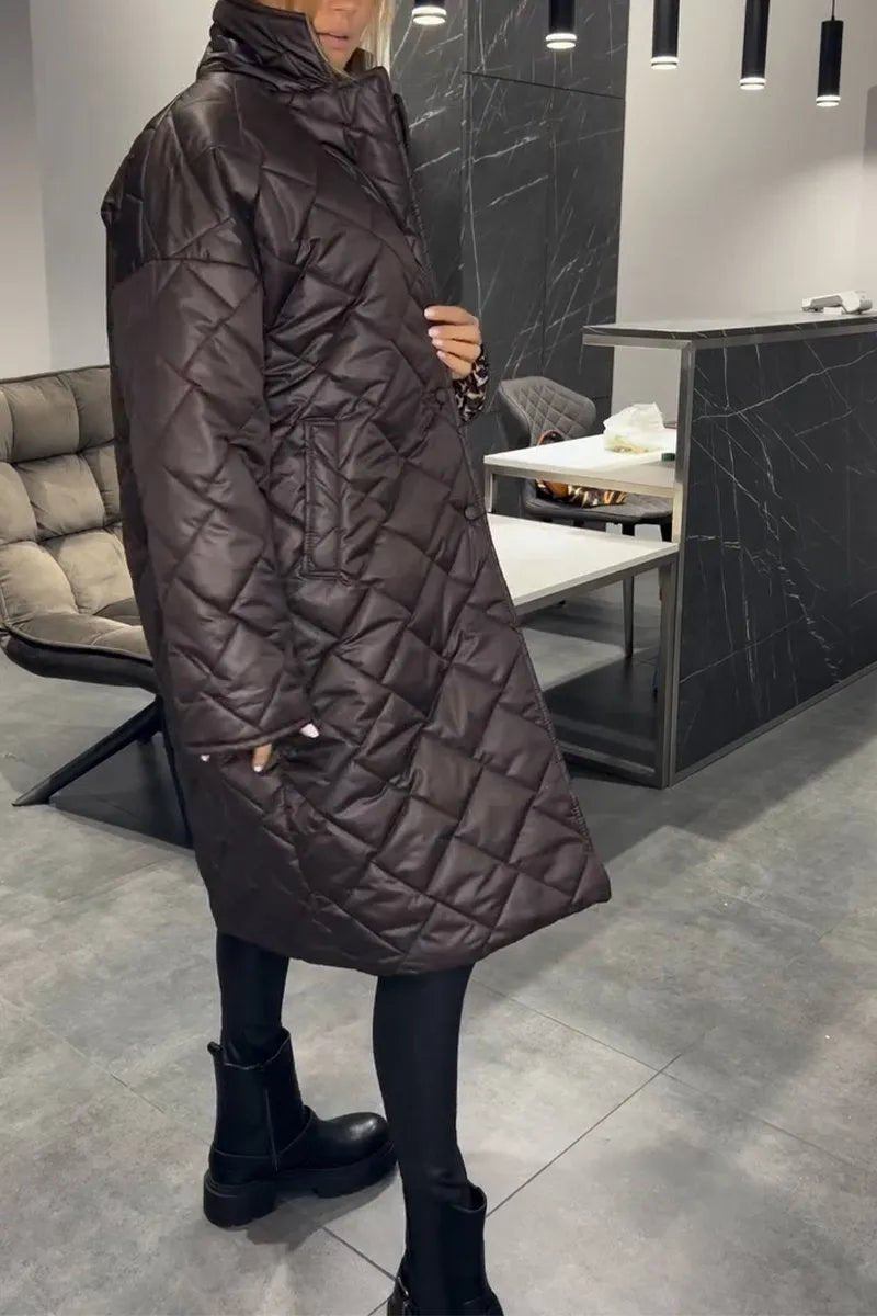Women's Oversized Longline Puffer Coat