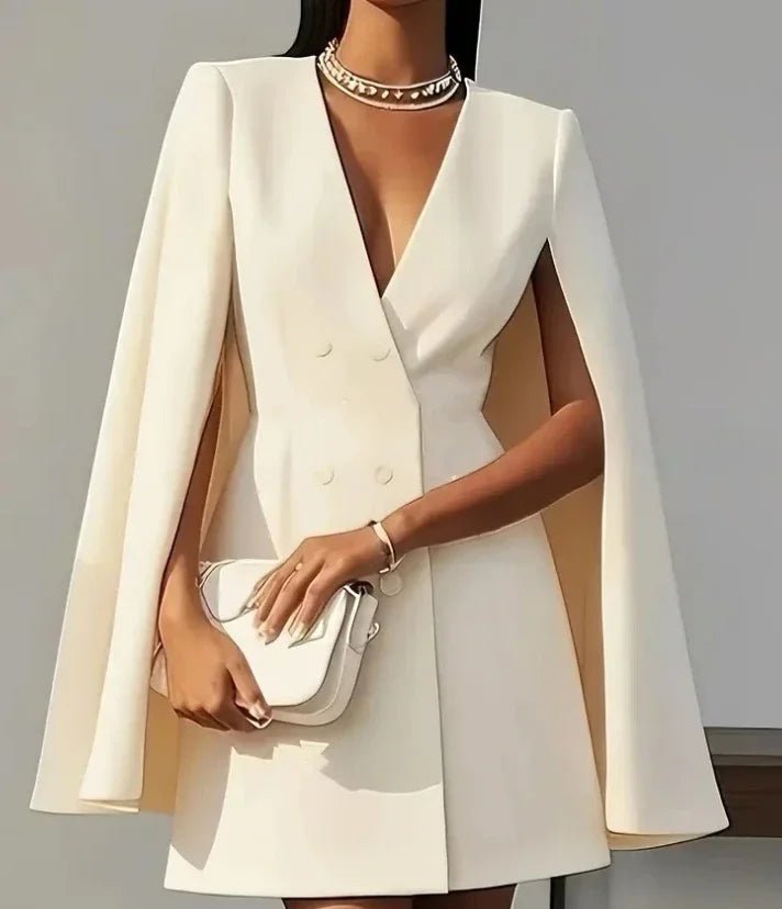 Women's Cocktail Mini Blazer Dress - Apricot