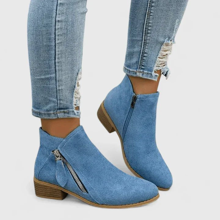 Women's Ankle Boots - Blue