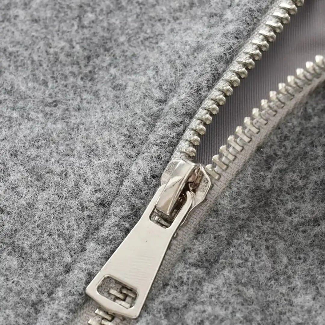 Women's Cropped Wool Bomber Jacket