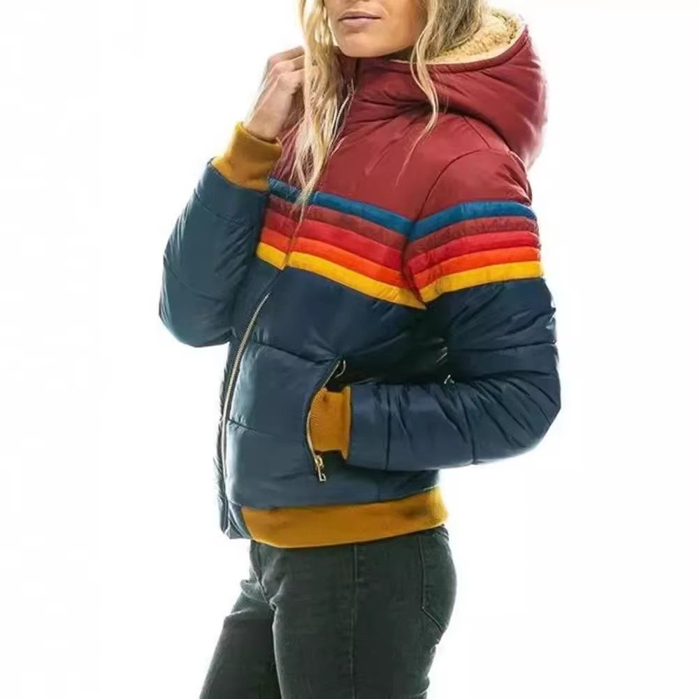 Women's Color-Block Puffer Jacket