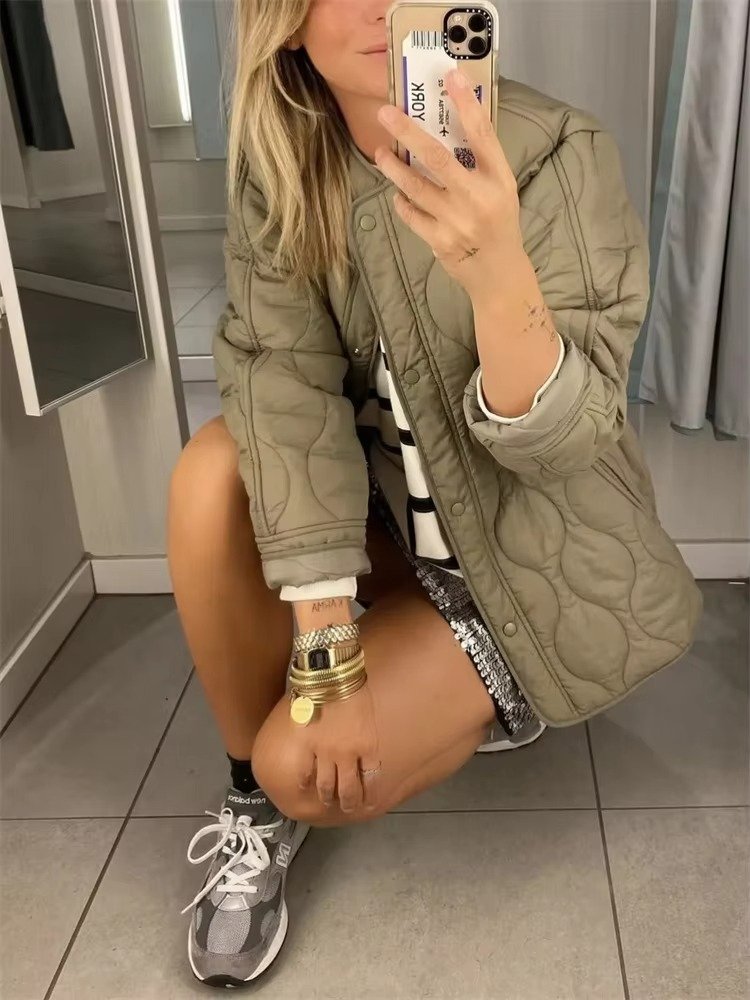 Women's Oversized Quilted Liner Jacket