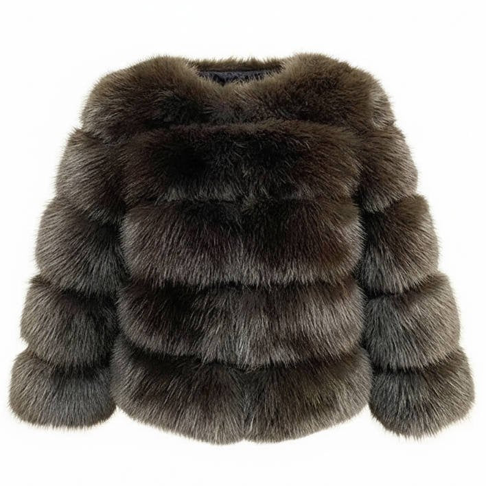 Women's Faux Fur Cropped Jacket
