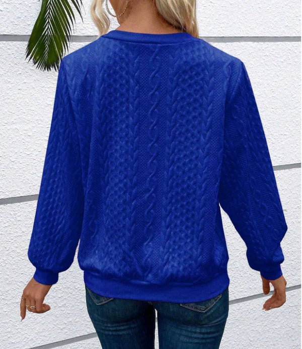 Women's Cable Knit Quarter-Zip Jumper