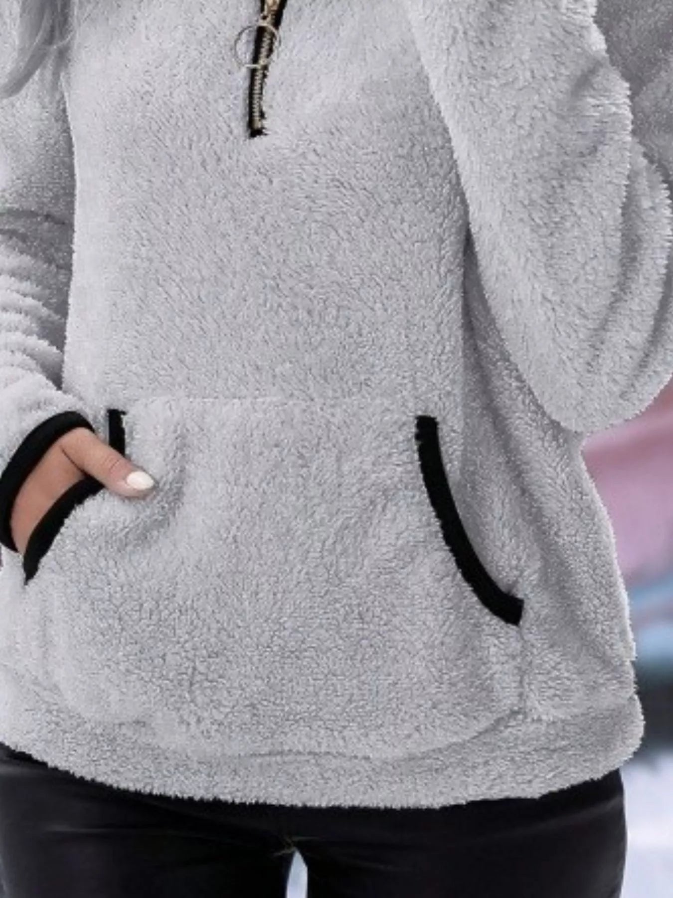 Women's Sherpa Fleece Quarter-Zip Jumper