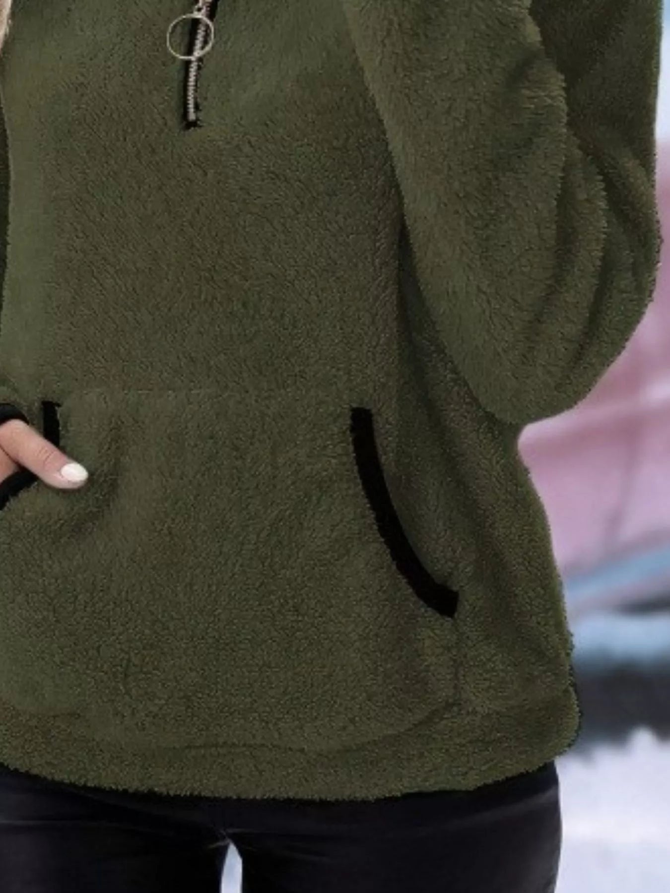 Women's Sherpa Fleece Quarter-Zip Jumper