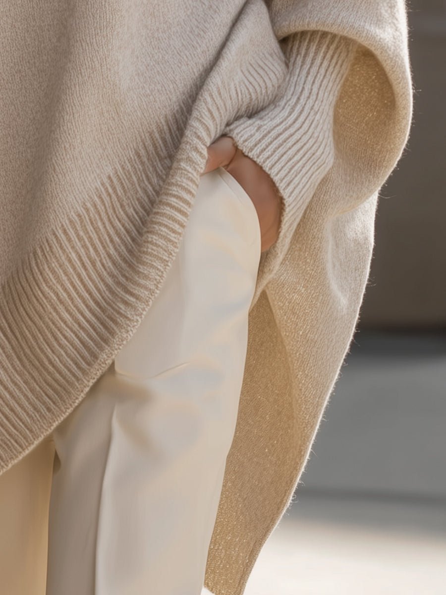 Women's Oversized Poncho Jumper