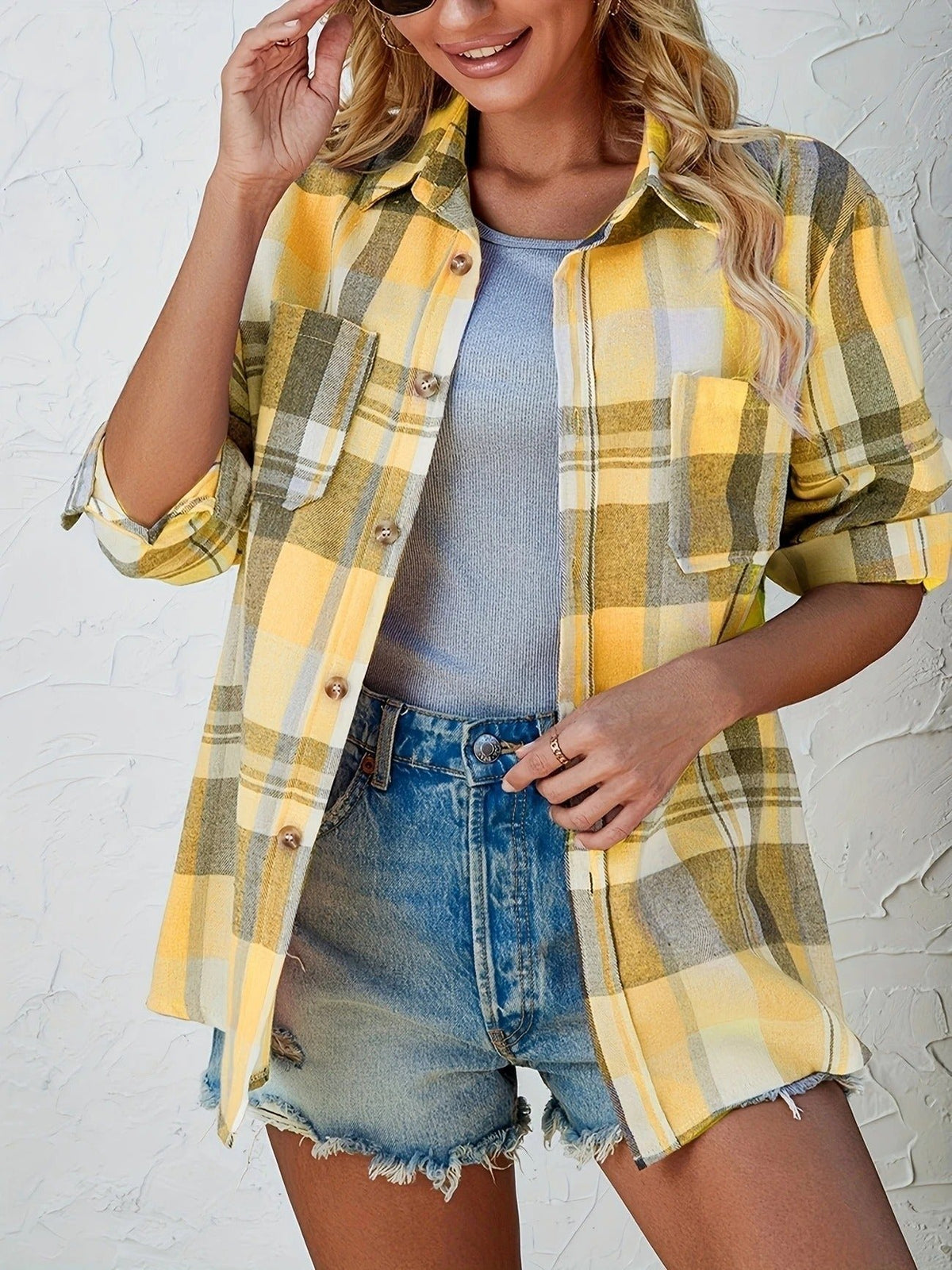 Women's Oversized Plaid Shacket
