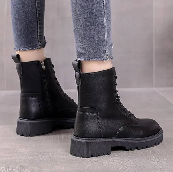 Women's Lace-Up Combat Ankle Boots