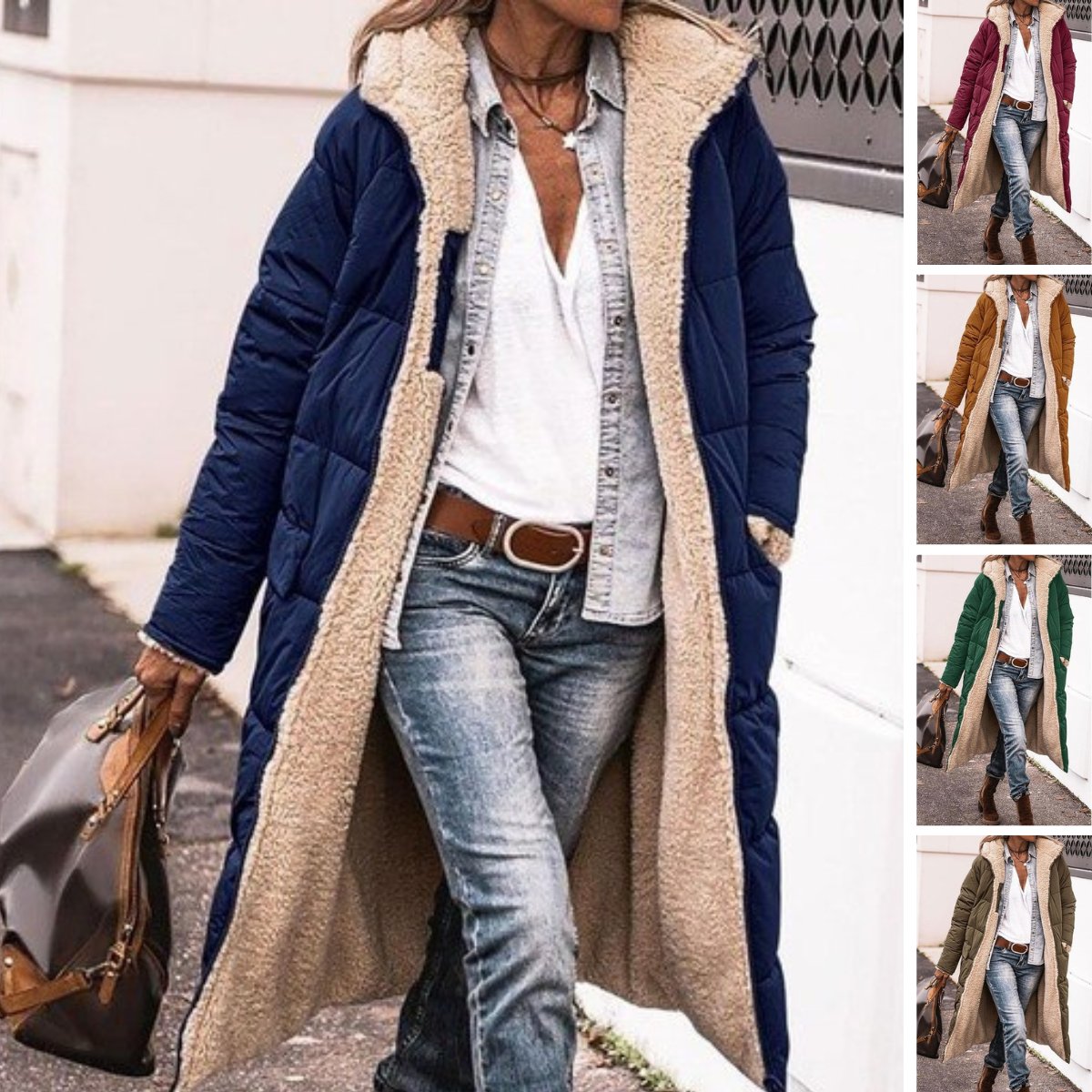 Women's Oversized Longline Teddy Puffer Coat