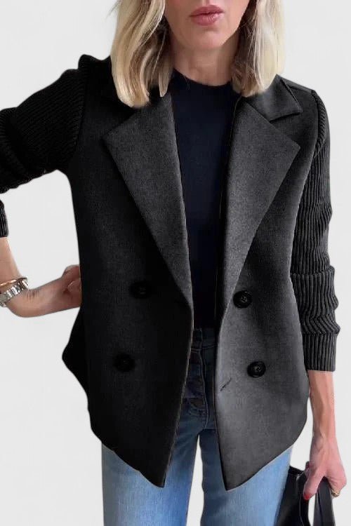 Women's Wool Blazer - Black